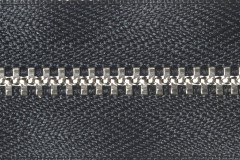 YKK Closed End Trouser Zip, Silver Metal Teeth, 15cm, Black (580)
