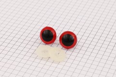 Safety Eyes, Red, 15mm (pack of 2)