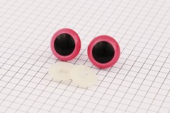 Safety Eyes, Pink, 18mm (pack of 2)