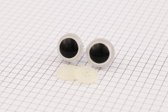 Safety Eyes, White, 18mm (pack of 2)