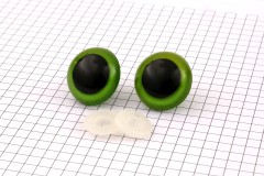 Safety Eyes, Green, 24mm (pack of 2)