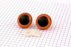 Safety Eyes, Orange, 24mm (pack of 2)