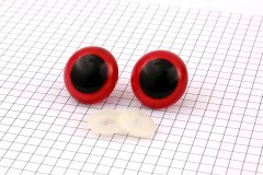 Safety Eyes, Red, 24mm (pack of 2)