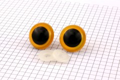 Safety Eyes, Yellow, 24mm (pack of 2)