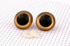 Safety Eyes, Gold, 30mm (pack of 2)
