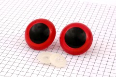 Safety Eyes, Red, 30mm (pack of 2)