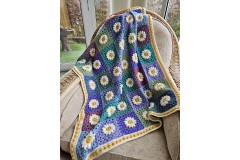 Crocheted by Becca (Becky Barnes) - Hazy Daisy Blanket Yarn Pack (Yarnsmiths Pebble Haze)