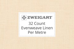 Zweigart Evenweave Linen - 32 Count (Belfast) - Per Metre