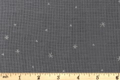 Zweigart 32 Count Linen (Belfast) - Grey - Silver Stars (7459) - 48x68cm / 19x27inch