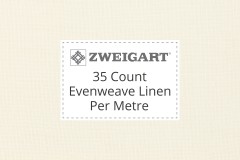 Zweigart Evenweave Linen - 35 Count (Edinburgh) - Per Metre