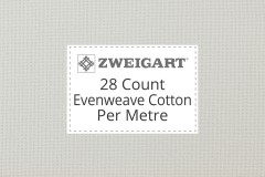 Zweigart Evenweave Cotton - 28 Count (Brittney) - Per Metre