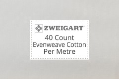 Zweigart Evenweave Cotton - 40 Count (Verdal) - Per Metre