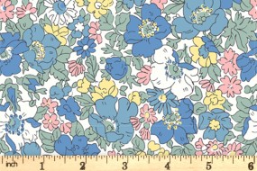 Liberty FlowerShow Spring Hyde Floral fabric skinny lanyard