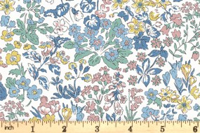 Liberty FlowerShow Spring Hyde Floral fabric skinny lanyard