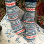 Free Pattern! Knitted Socks with Cable Detail in Regia Design Line 4 Ply