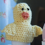 Free Pattern! Crocheted Chick Egg Cosy and Chick Family