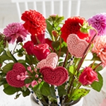 Free Pattern! Crocheted Hearts in Schachenmayr Catania