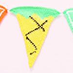 Fruit Salad Knitted Bunting